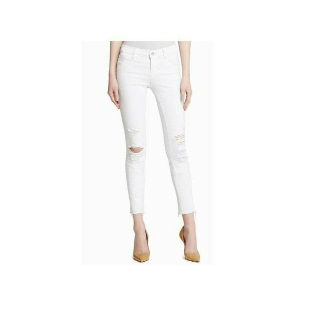 J BRAND DENIM DESTROYED CROPPED JEANS 30 & 31 NWT
